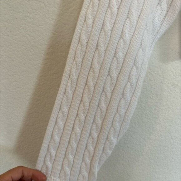 Aerie Cable Knit Cropped Sweater Long Sleeve NWT - Picture 5 of 8